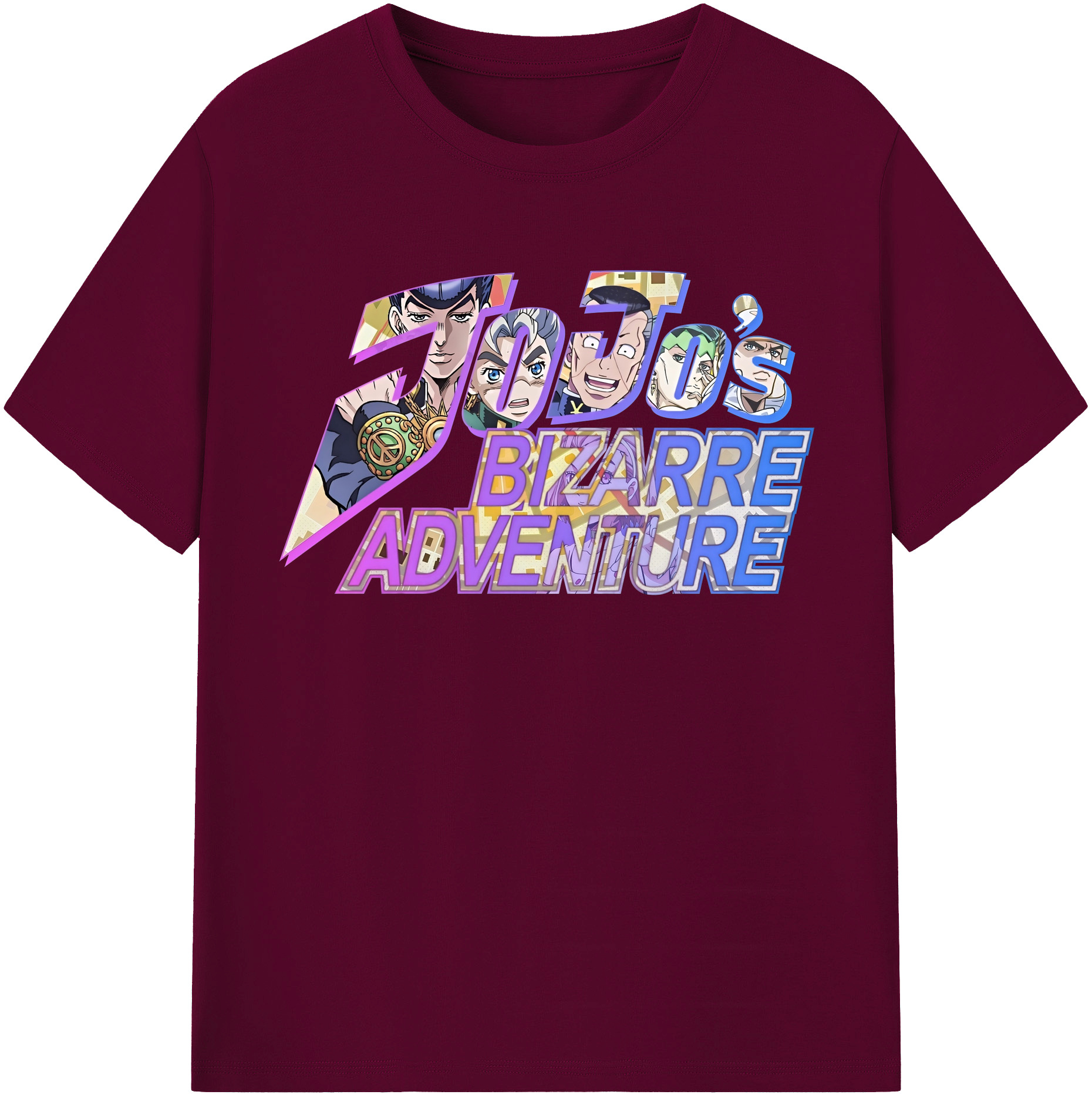 （画像用） ジョジョの奇妙な冒険 JoJo's Bizarre Adventure レディースカジュアルプリントTシャツ（綿100％）